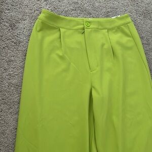 NEW Sincerely Jules high waist formal pants, wide leg, vivid green size 9